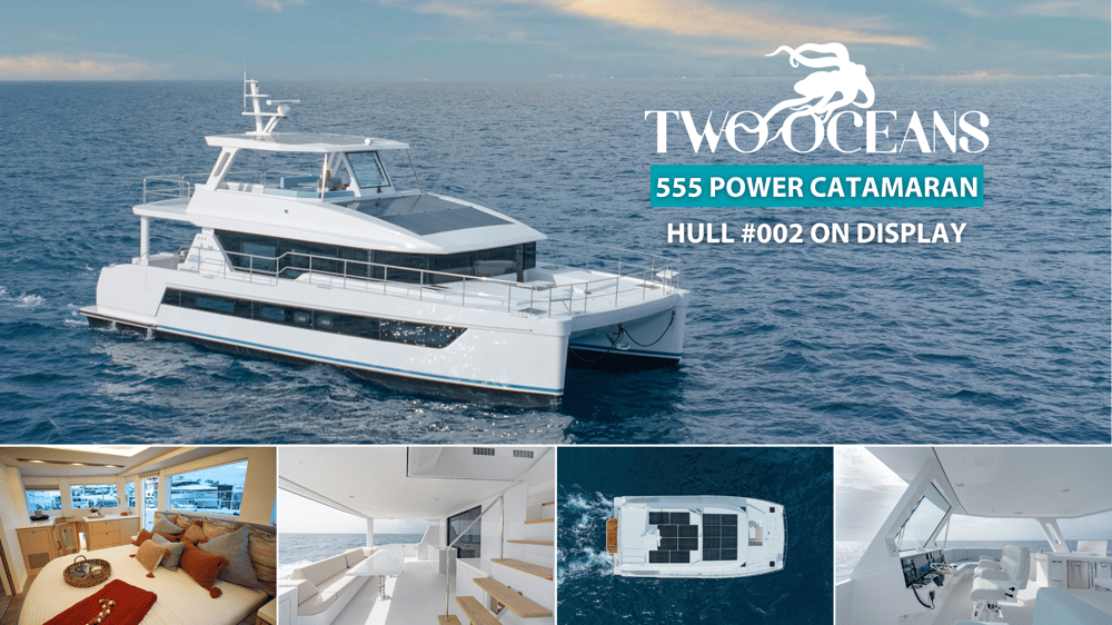 Two Oceans 555 Power Catamaran HULL #002 ON DISPLAY